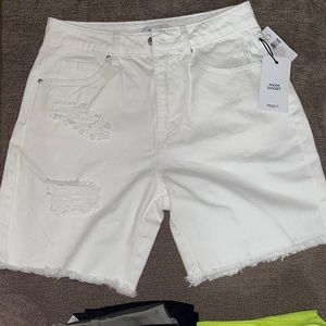 Forever 21 white mom shorts